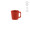 Thames 75 Tasse aus Keramik, 75ml. Matte Oberfläche, rot