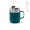 "Shinano Mug" Tasse aus recyceltem Edelstahl, 440 ml mit drehbarem Deckel, doppelwandig, petrol