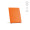 "Marquez A5 Notebook" A5 Notizbuch mit Festeinband mit 196 Seiten aus recyceltem Papier (70 g/m²), orange
