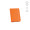 "Marquez A6 Notebook" A6 Notizbuch mit Festeinband mit 196 Seiten aus recyceltem Papier (70 g/m²), orange