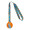 Individuelle Medaille Subdal Colour, orange/transparent