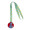 Individuelle Medaille Subdal Colour, rot/transparent