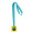 Individuelle Medaille Subdal Colour Square, gelb/transparent