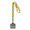 Individuelle Medaille Subdal Colour Square, schwarz/transparent