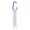 Individueller Schlüsselanhänger Subiner RPET, weiß/blau