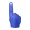 Schaumstoff-Hand Fanly, blau