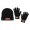 Mützen- und Handschuh-Set Pashen, schwarz