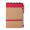 Notizblock Platanus A6, natur/rot