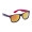 Sonnenbrille Noosa, schwarz/rot