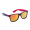 Sonnenbrille Noosa, schwarz/rot