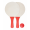 Strandtennis Mistra, natur/rot