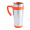 Isolierbecher Caprol Plus, silber/orange