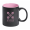 Tasse Bavary, schwarz/pink