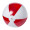 Strandball (ø28 cm) Byron, weiß/rot