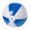 Strandball (ø28 cm) Byron, weiß/blau