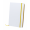 Notizbuch Pendula A5, weiß/gelb