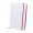 Notizbuch Pendula A5, weiß/rot