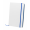 Notizbuch Pendula A5, weiß/blau
