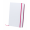 Notizbuch Pendula A5, weiß/pink