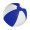 Strandball (ø28 cm) Playo, weiß/blau
