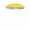 Sonnenschirm Kuramo, weiß/gelb