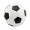 Fußball Pancho, weiß/schwarz