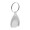 Schlüsselanhänger mit Einkaufswagen-Chip Nelly, weiß