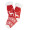 Weihnachtshausschuhsocken Norsokkar, rot