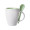 Tasse Spoon, weiß/grün