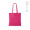 "Everest Tote Bag" Einkaufstasche aus recycelter Baumwolle (140 g/m²) mit Henkeln, fuchsia
