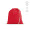 "Lhotse" Kordelzugbeutel aus recycelter Baumwolle (140 g/m²), rot