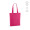 "Annapurne" Einkaufstasche aus recycelter Baumwolle (180 g/m²) mit Bodenfalte, fuchsia