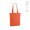 "Annapurne" Einkaufstasche aus recycelter Baumwolle (180 g/m²) mit Bodenfalte, orange