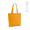 "Kilimanjaro Tote Bag" Einkaufstasche aus recycelter Baumwolle (180 g/m²) mit Bodenfalte, gelb