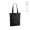 "Elbrus Tote Bag" Einkaufstasche aus recycelter Baumwolle (220 g/m²) mit Henkeln und Bodenfalte, schwarz