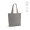 Blanc Einkaufstasche recyceltes Baumwolle (220 g/m²). Mit Henkeln und Bodenfalte, grau