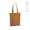 "Logan Tote Bag" Einkaufstasche aus recycelter Baumwolle (280 g/m²) mit Bodenfalte, braun