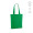 "Logan Tote Bag" Einkaufstasche aus recycelter Baumwolle (280 g/m²) mit Bodenfalte, grün