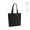 "Aconcagua Tote Bag" Einkaufstasche aus recycelter Baumwolle (280 g/m²) mit Bodenfalte, schwarz