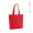 "Aconcagua Tote Bag" Einkaufstasche aus recycelter Baumwolle (280 g/m²) mit Bodenfalte, rot