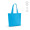 "Aconcagua Tote Bag" Einkaufstasche aus recycelter Baumwolle (280 g/m²) mit Bodenfalte, hellblau