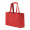 "Makalu" Einkaufstasche aus recycelter Baumwolle (280 g/m²) mit 65 cm Henkel, rot