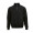 "Malibu" Sweatshirt mit 1/4-Reißverschluss aus Bio-Baumwolle, recycelter Baumwolle und recyceltem PET, schwarz