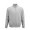 "Malibu" Sweatshirt mit 1/4-Reißverschluss aus Bio-Baumwolle, recycelter Baumwolle und recyceltem PET, meliertes grau