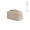 Macao 3,5L Kulturtasche aus recyceltes Leder. Mit Zipper und Tragegriff, beige