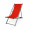 Aluminium-Liegestuhl ATROX 2.0, wechselbarer Bezug, silber, rot