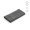 "Botticelli L Towel" Badetuch aus recycelter Baumwolle (500 g/m²), dunkelgrau
