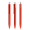 prodir DS4 Soft Touch PRR Push Kugelschreiber, rot, silber matt, Schreibfarbe: blau