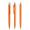 prodir DS8 Soft Touch PRR Push Kugelschreiber, orange, silber matt, Schreibfarbe: blau
