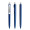 prodir DS8 PSP Push Kugelschreiber, marineblau, silber matt, Schreibfarbe: blau